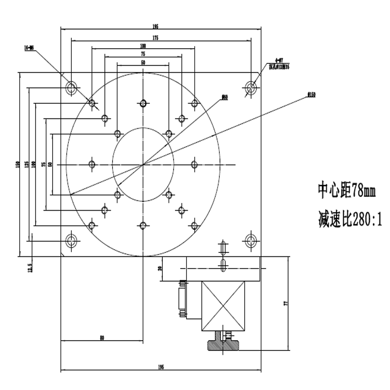 PX110-150 高精度電動(dòng)旋轉(zhuǎn)臺 分度盤 旋轉(zhuǎn)臺 定制轉(zhuǎn)盤 位移臺