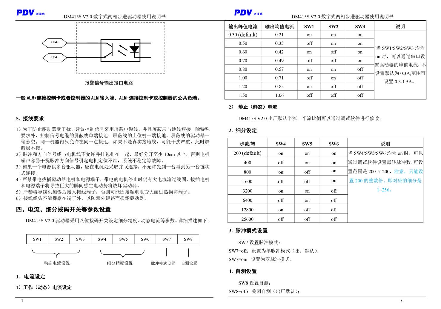DM415S/DM542S型數(shù)字式兩相步進電機驅(qū)動器 驅(qū)動卡 可配用各式電動平臺
